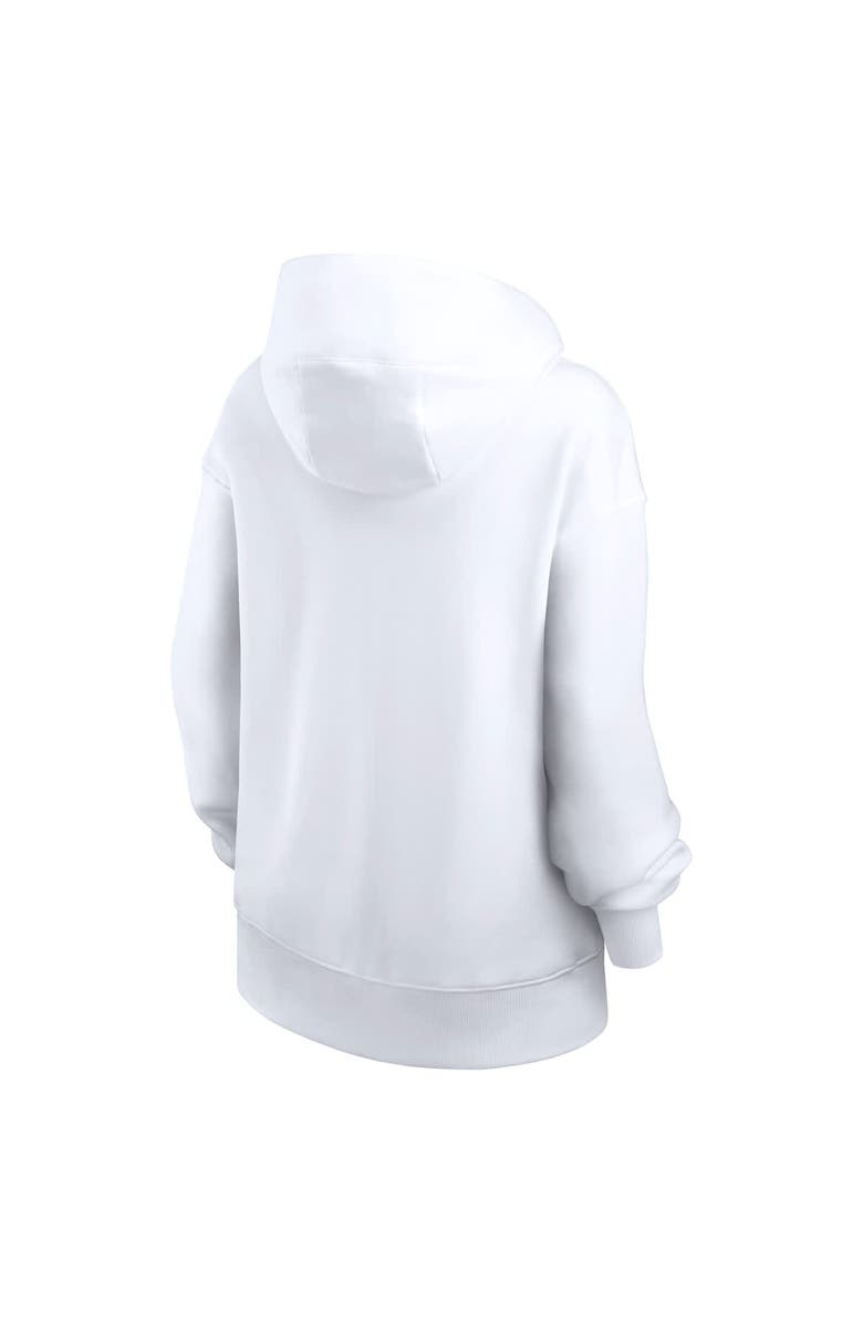 Jordan Brand Women's Jordan Brand White Michigan Wolverines Oversized Statement Phoenix Pullover Hoodie, Alternate, color, White