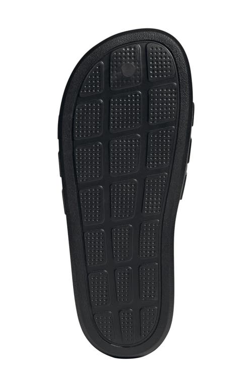 Adidas Originals Adidas Adilette Aqua Sliders Black In Black/white/black