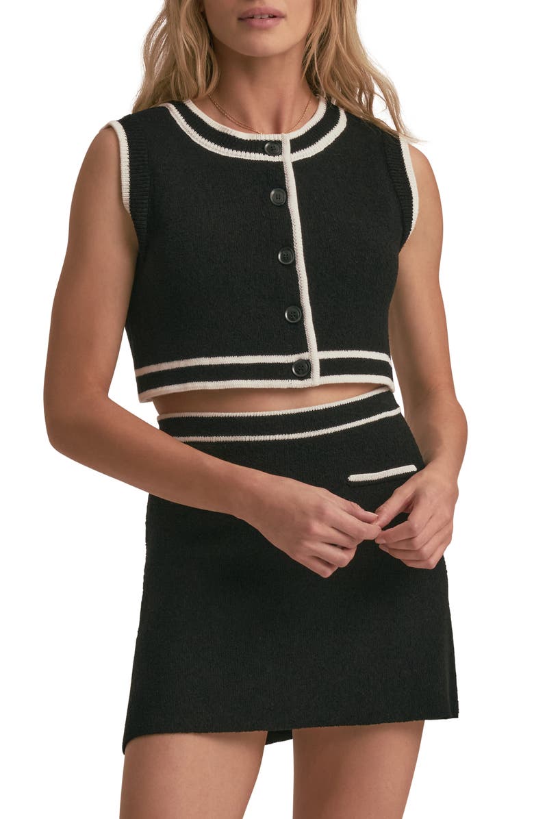 Favorite Daughter The Merideth Sweater Vest, Main, color, Black