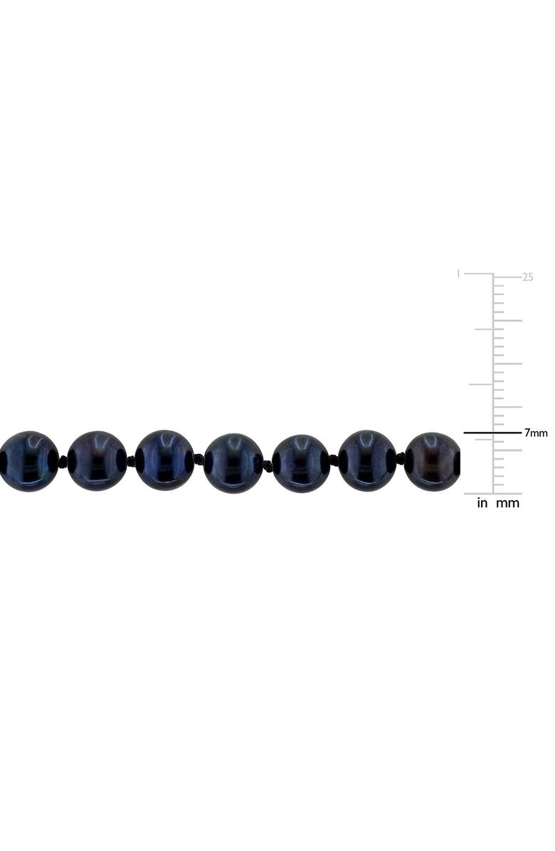 DELMAR Cultured Black Pearl Necklace, 7–7.5mm, Alternate, color, 