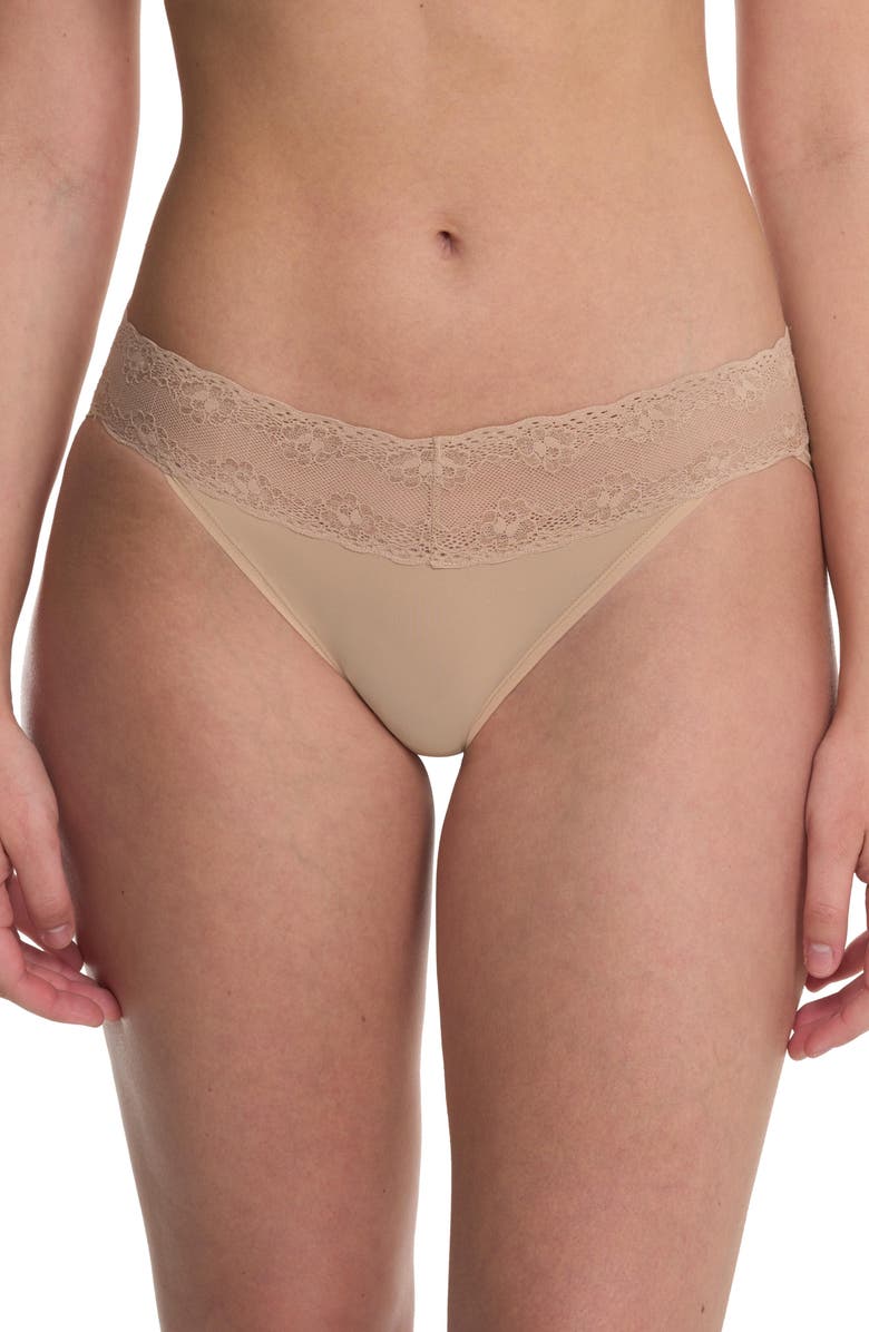 Natori Bliss Perfection One Size French Cut Brief 2-Pack, Alternate, color, Cafe/Radiant Rose