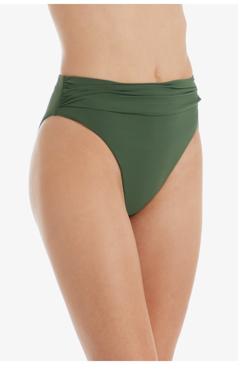 HELEN JON Shirred Bottom, Alternate, color, Textured Fatigue
