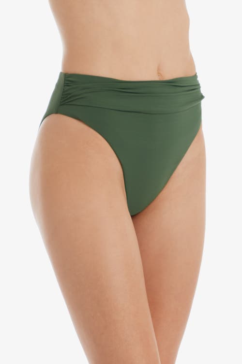 Helen Jon Shirred Bottom In Green
