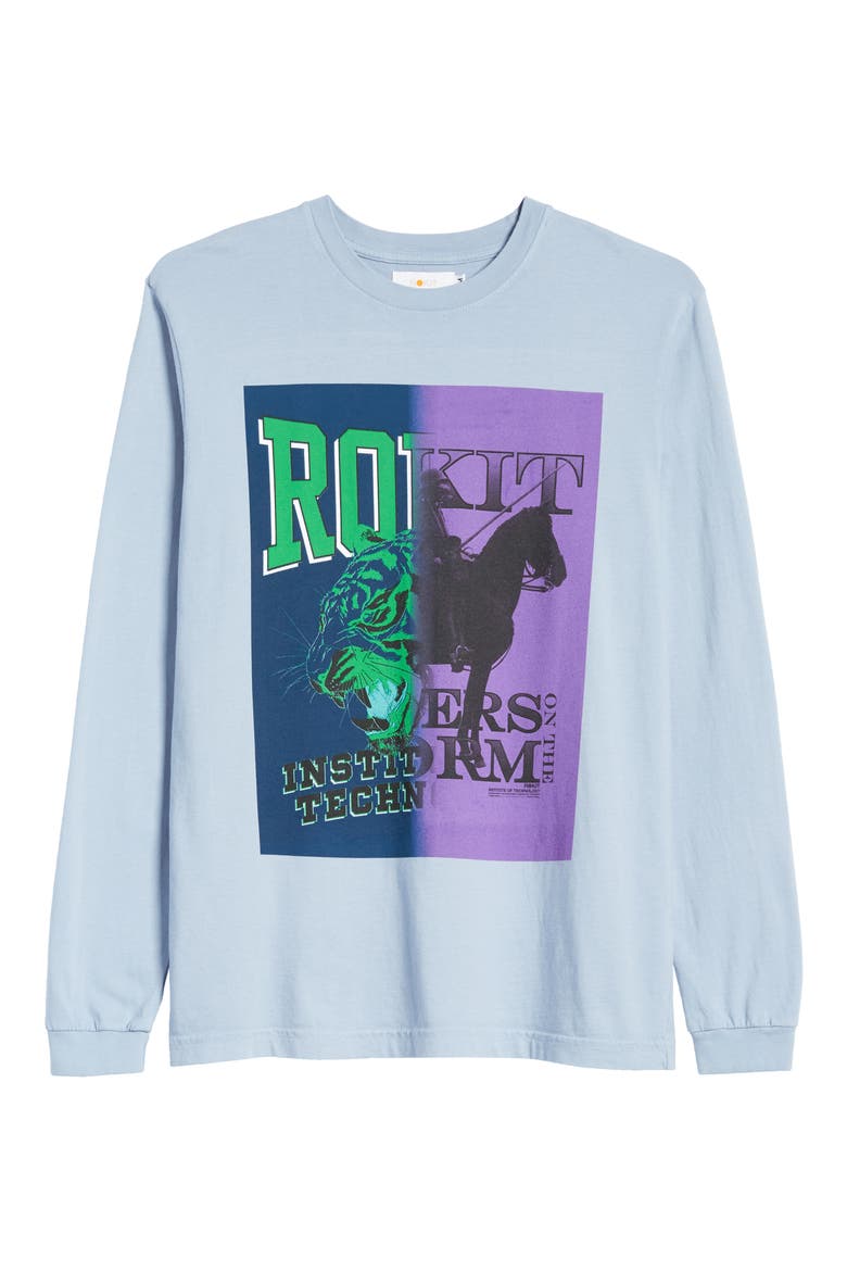 Men's Opposition Long Sleeve Graphic Tee, Alternate, color, BLUE