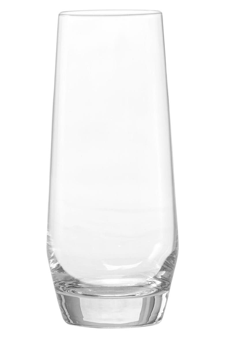 Pure Set of 6 Stemless Champagne Glasses, Main, color, CLEAR