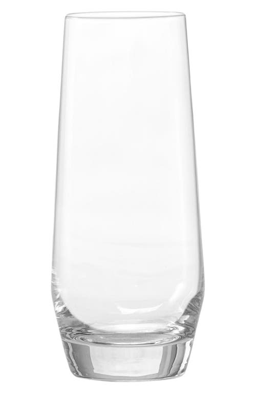 Schott Zwiesel Pure Set Of 6 Stemless Champagne Glasses In Clear