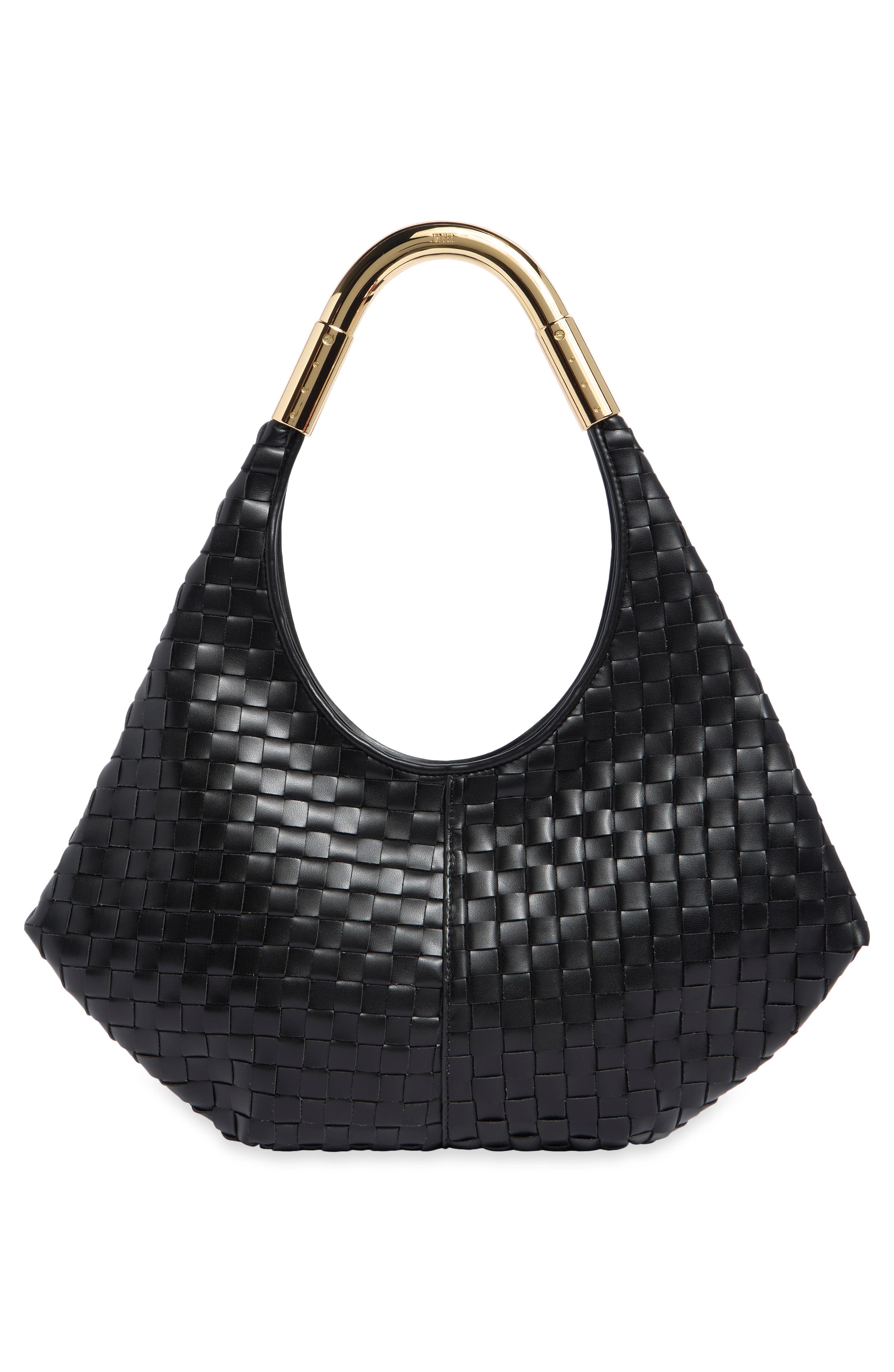 Olivia Woven Hobo Bag, Alternate, color, BLACK