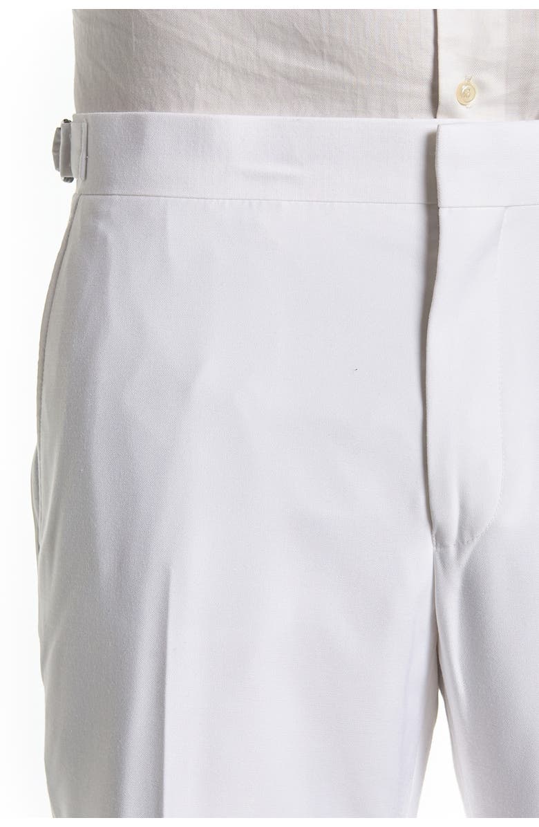 SAVILE ROW CO Slim Fit Pants, Alternate, color, White