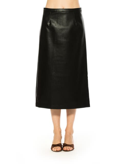Isla Vegan Leather Skirt