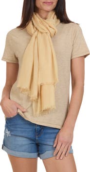 Bruno Magli Solid Fringe Scarf