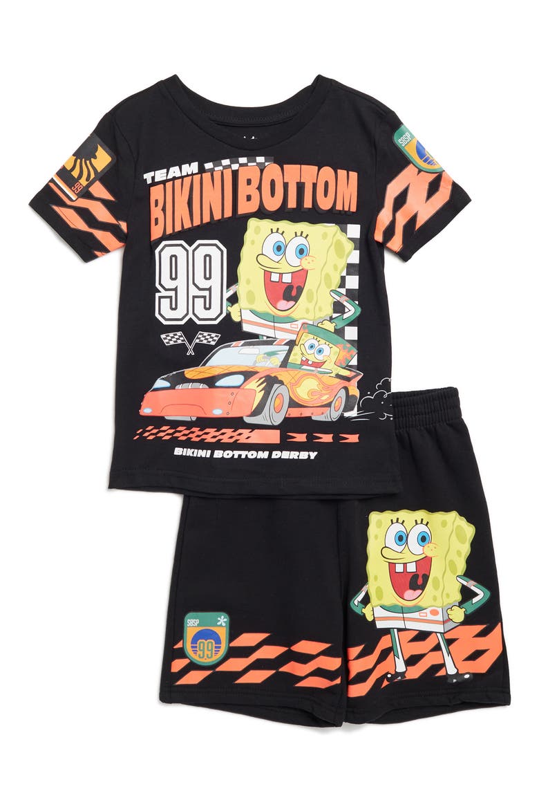 Kids' SpongeBob SquarePants™ Racer 2-Piece Set, Main, color, BLACK