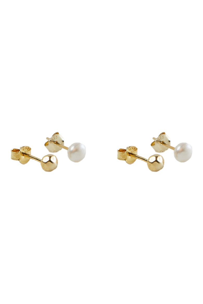 Mismatched Stud Earrings, Main, color, GOLD