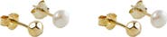 Argento Vivo Sterling Silver Mismatched Stud Earrings