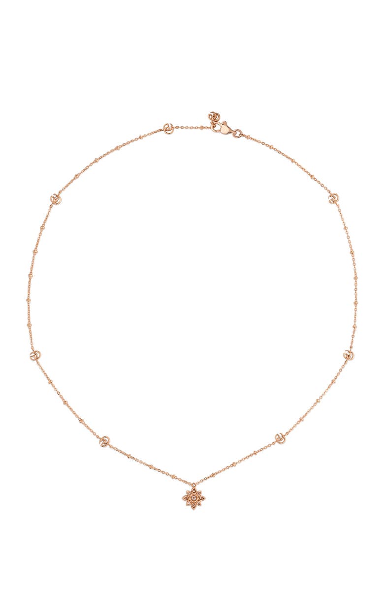 Gucci Floral Diamond Necklace, Alternate, color, 