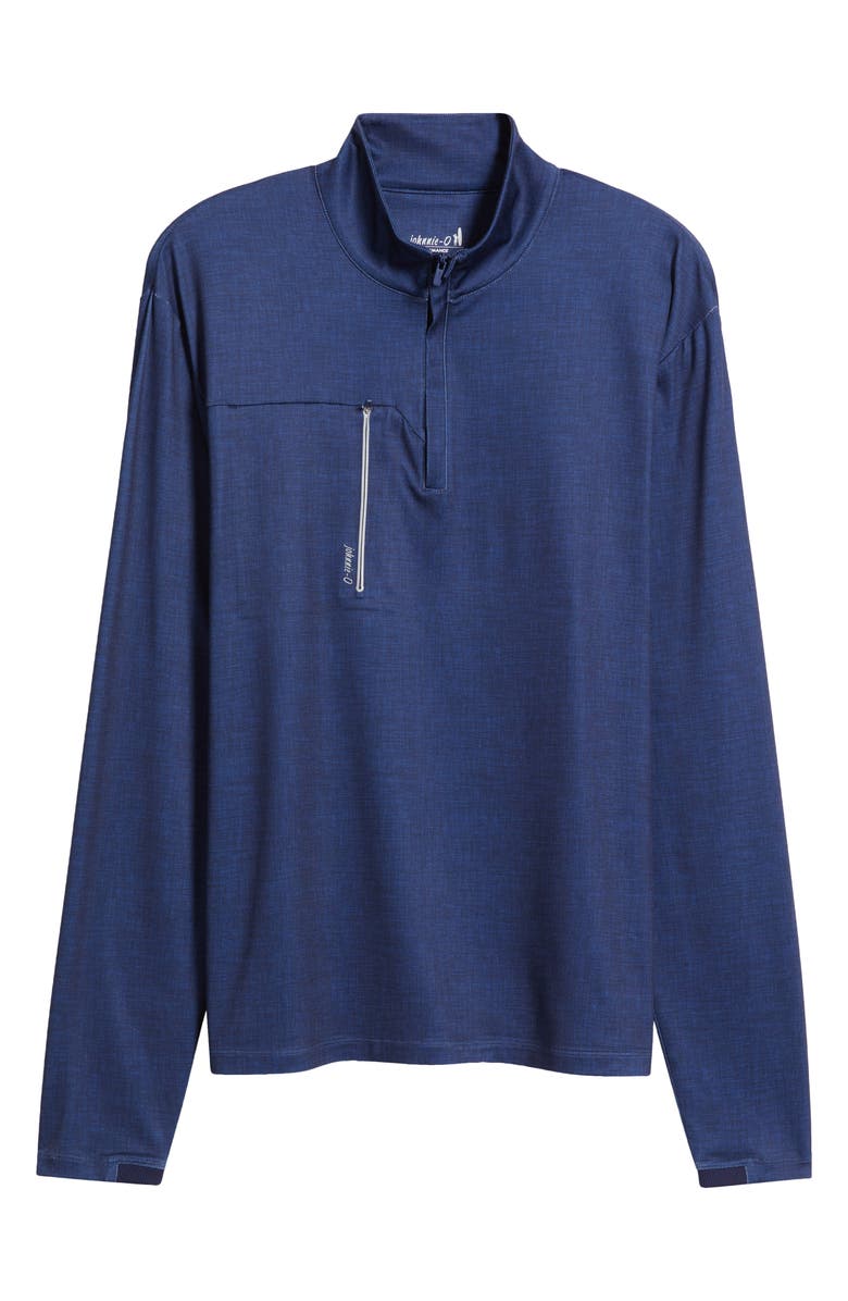 johnnie-O Spur Quarter Zip Pullover, Alternate, color, Navy