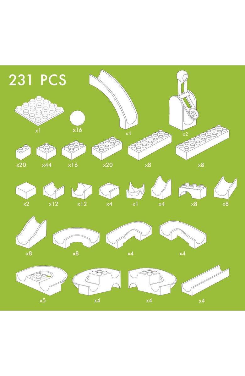 Hubelino Value Bundle Marble Run Track Set - Toy Building Sets, STEM Learning Toys for 4 Year Old Boys & Girls, Made in Germany, Alternate, color, Multi