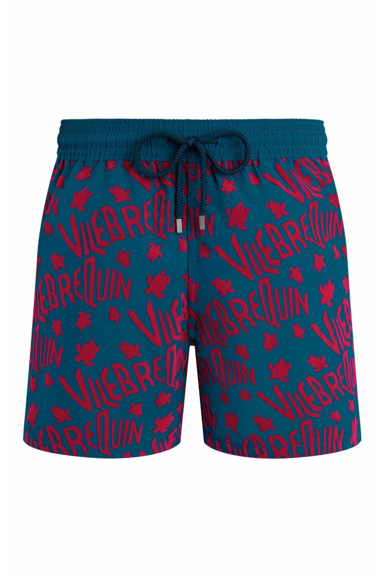 Men's Ronde Des Tortues Logo Swim Trunks, Alternate, color, PAON
