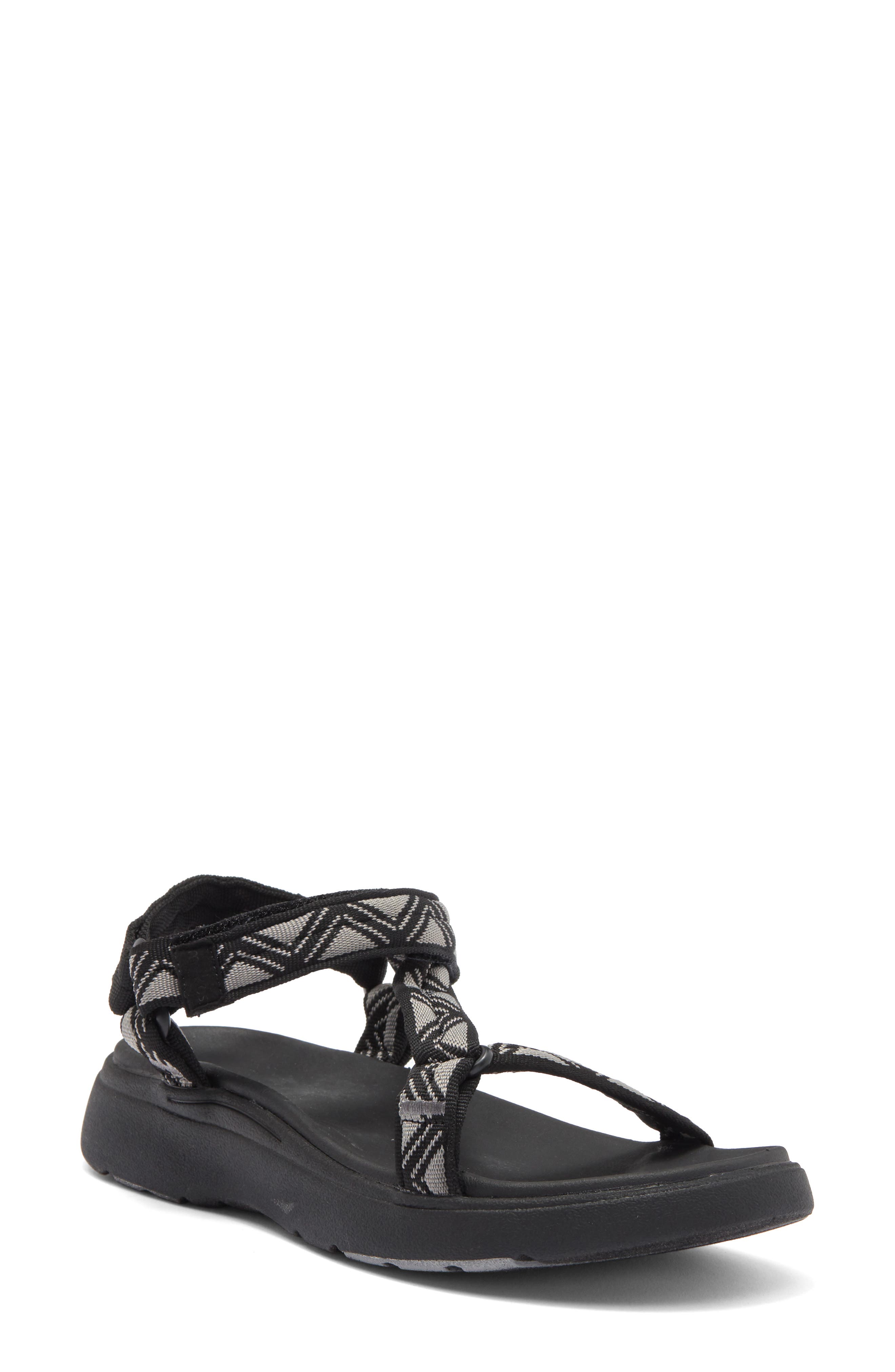 Mykos Solstice Sandal, Main, color, Black