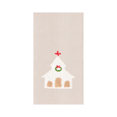 Church French Knot Flour Sack Kitchen Towel