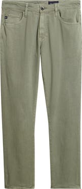 AG Everett Slim Straight Leg Cotton & Linen Blend Jeans