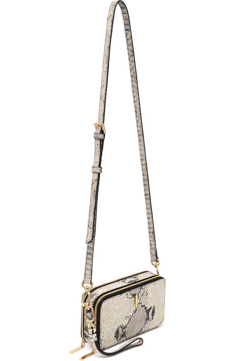 Thacker Ronnie Snakeskin Embossed Leather Crossbody Bag, Alternate, color,