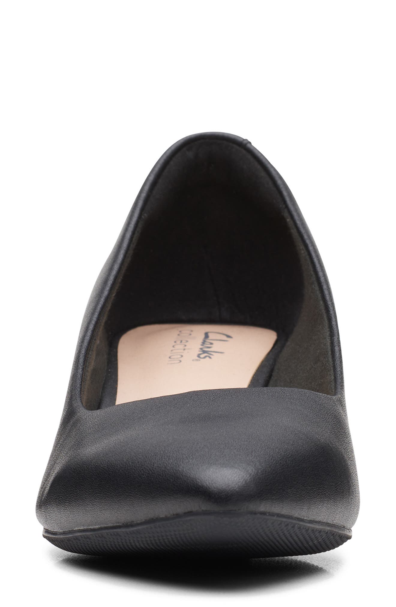 Clarks<sup>®</sup> Teresa Block Heel Pump, Alternate, color, Black Leather