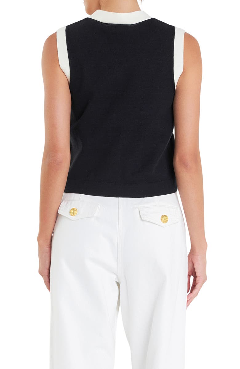 English Factory Colorblock Sweater Vest, Alternate, color, 