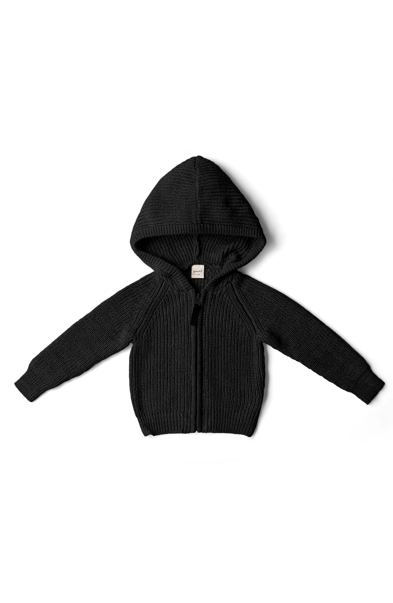 goumikids baby organic cotton knit hoodie, Main, color, 