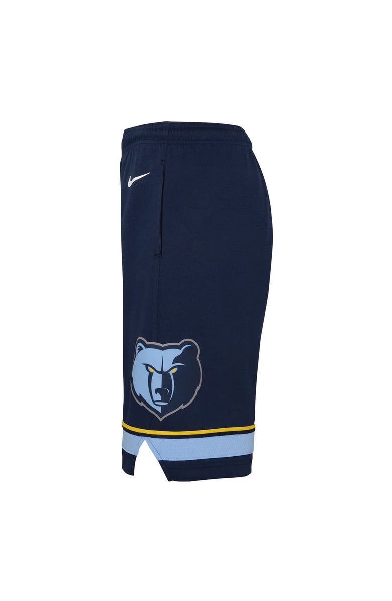 Nike Youth Nike Navy Memphis Grizzlies Icon Edition Mesh Performance Swingman Shorts, Alternate, color, Navy