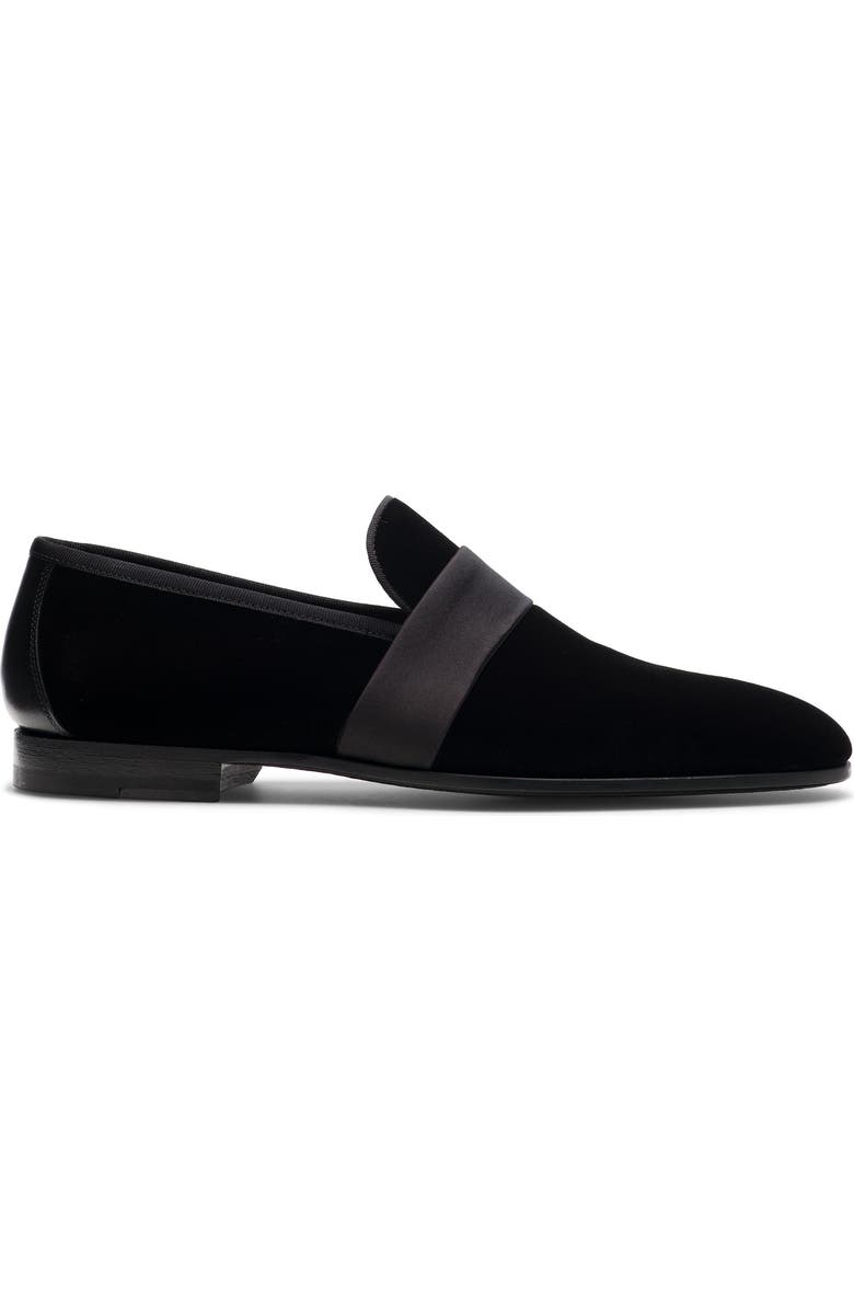 Magnanni Jenaro Loafer, Alternate, color, Black Velvet
