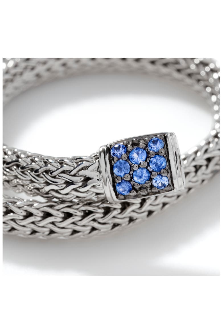 Icon Bracelet, Sterling Silver, Pavé, 5mm, Alternate, color, SILVER