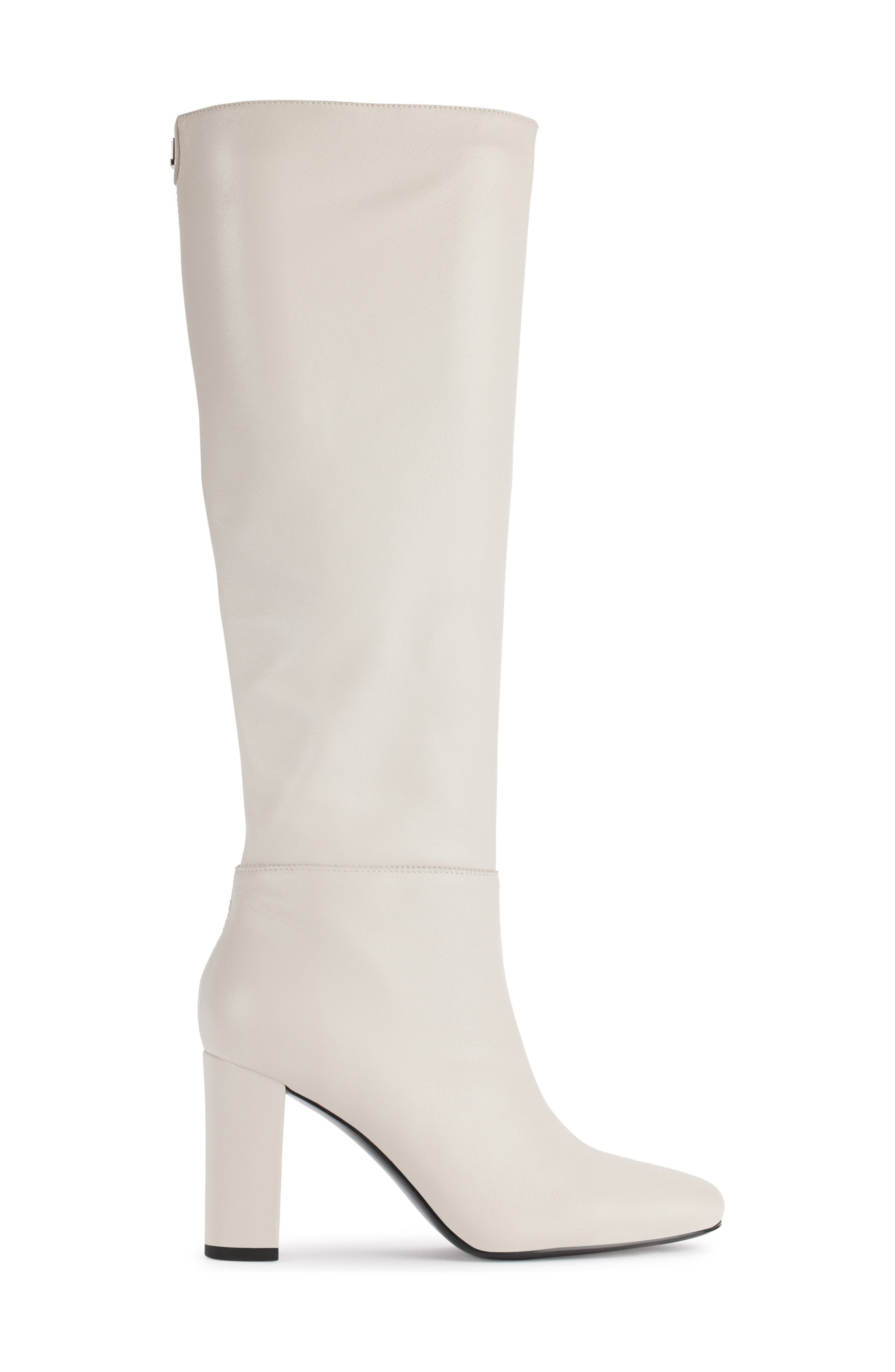 KARL LAGERFELD PARIS Vani Knee High Boot, Alternate, color, Soft White