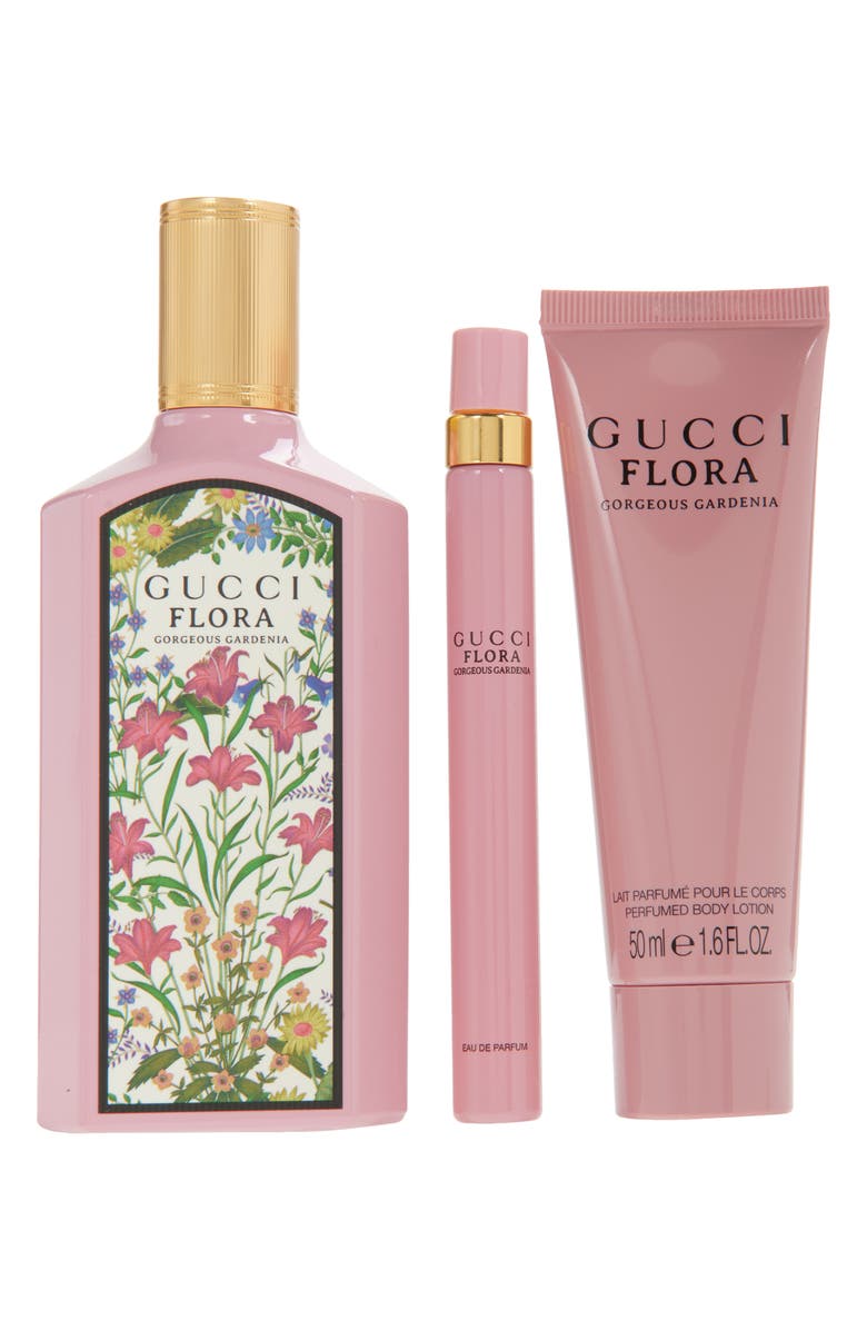 Gucci Flora Gorgeous Gardenia Eau de Parfum Gift Set $241 Value, Alternate, color, 