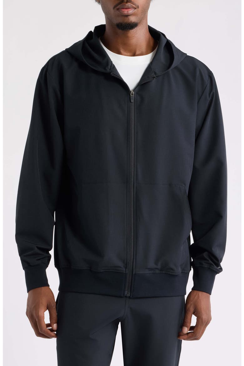 Tempo Tech Zip Jacket, Alternate, color, BLACK