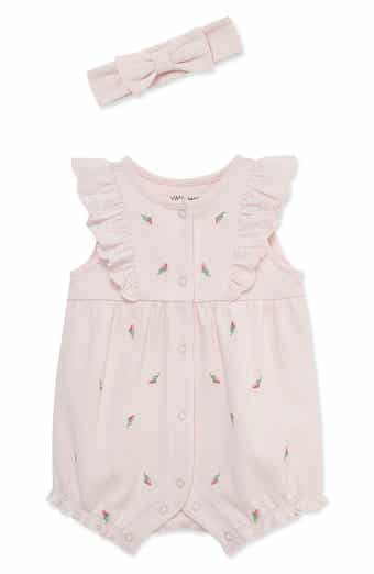 Little Me Rosebud Romper & Headband Set