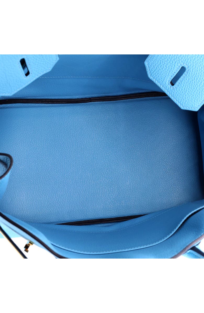 Pre-Owned Hermes Birkin Handbag Blue Togo with Gold Hardware 30, Alternate, color, Bleu Du Nord