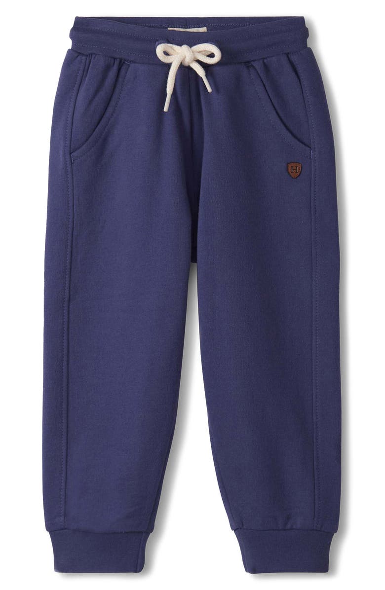 Hatley Blue Cotton Sweatpants, Main, color, Patriot Blue