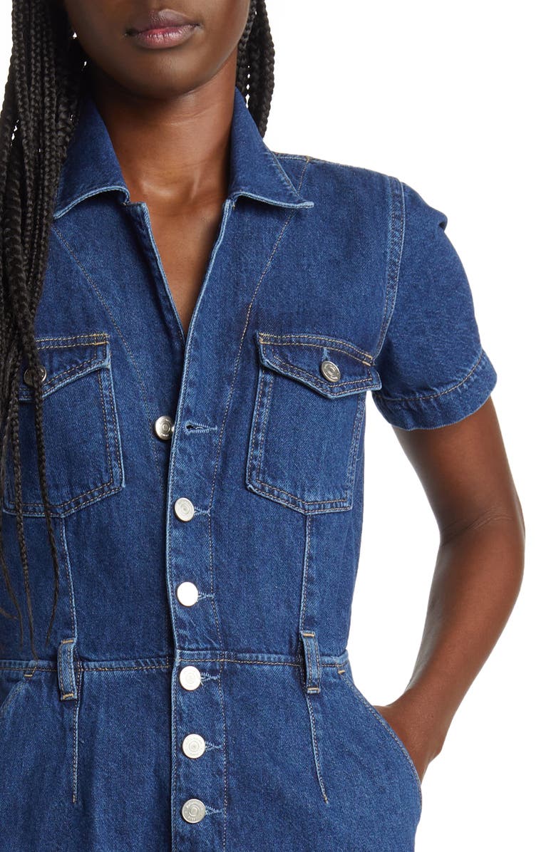 Reformation James Wide Leg Denim Jumpsuit, Alternate, color,