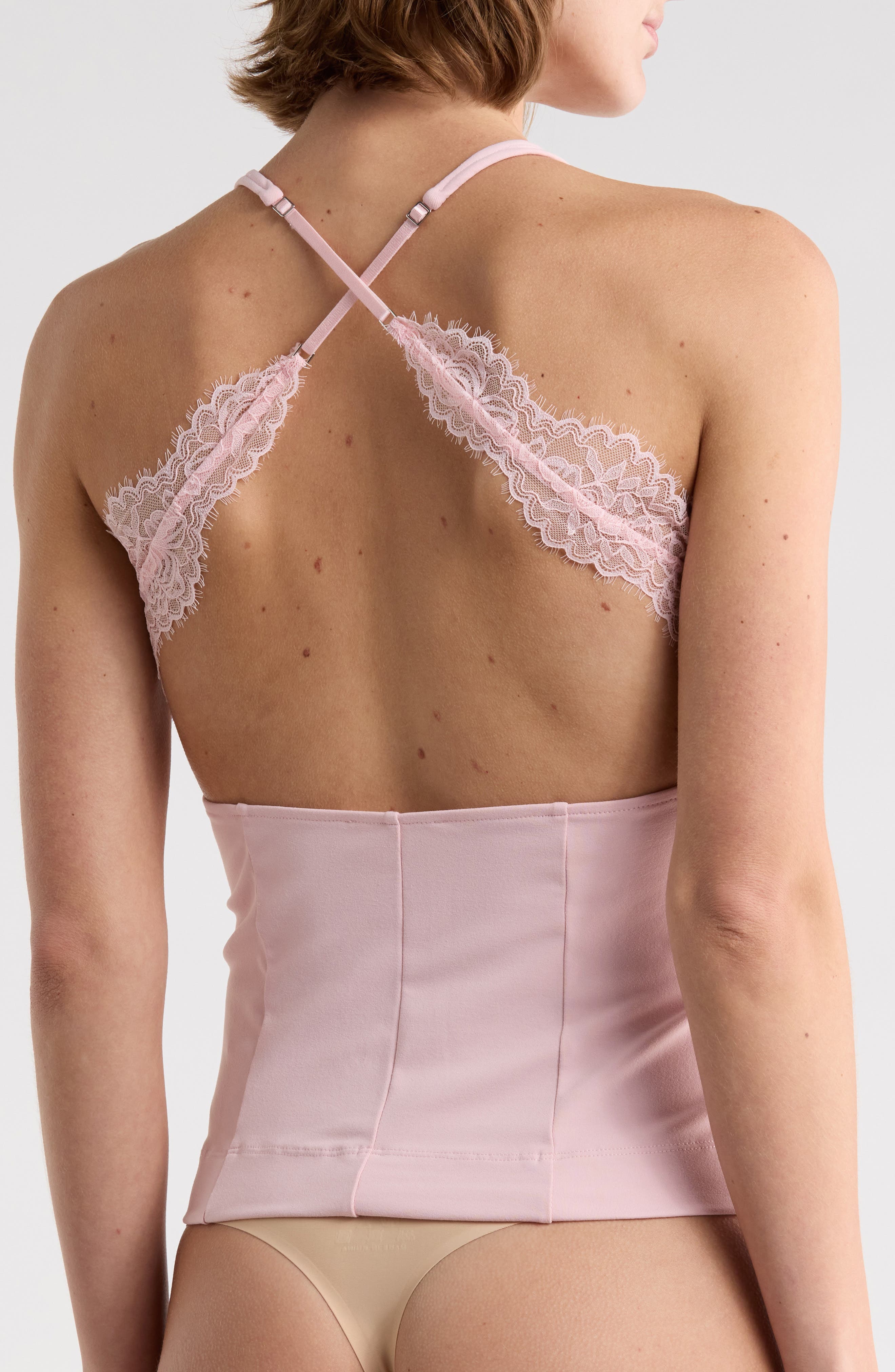 Looking Good Open Back Lace Trim Camisole - image 4