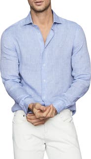Reiss Ruban Linen Button-Up Shirt