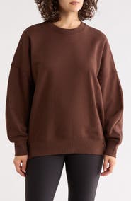 Beyond Yoga Solstice Oversize Cotton Blend Sweatshirt