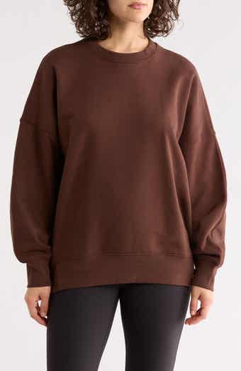 Beyond Yoga Solstice Oversize Cotton Blend Sweatshirt