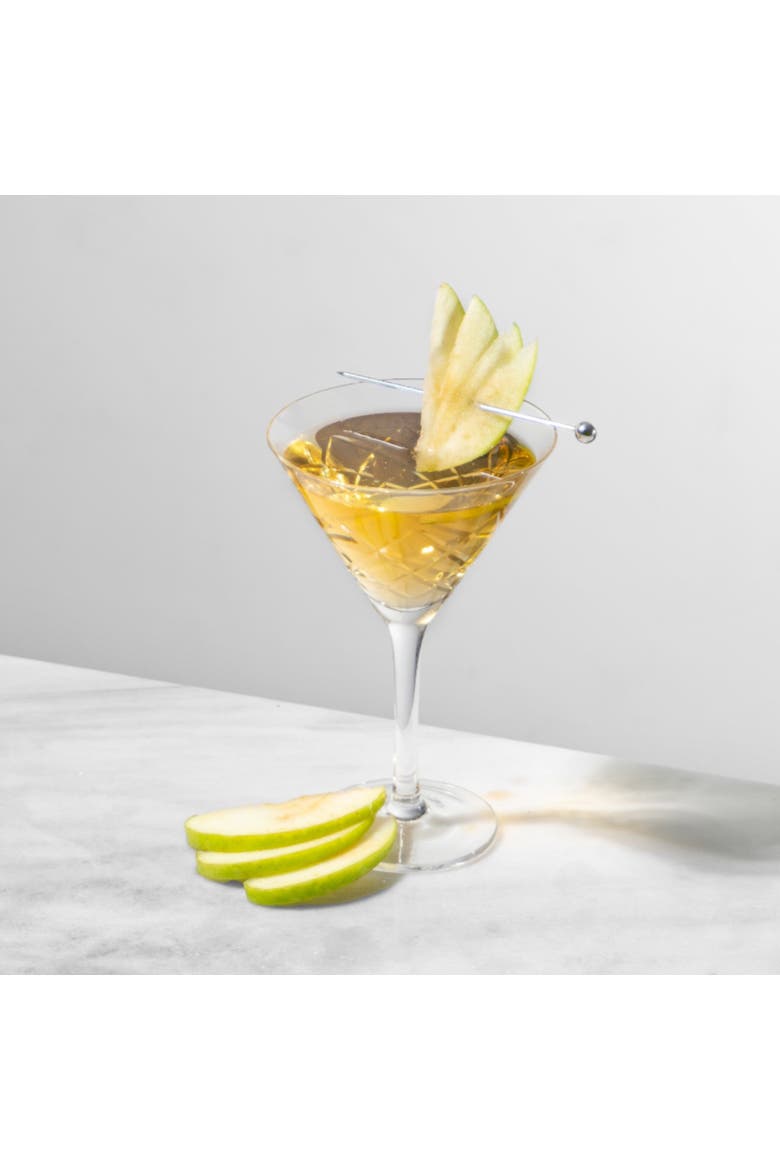 Diamond Cut Martini Glass, Alternate, color, Clear