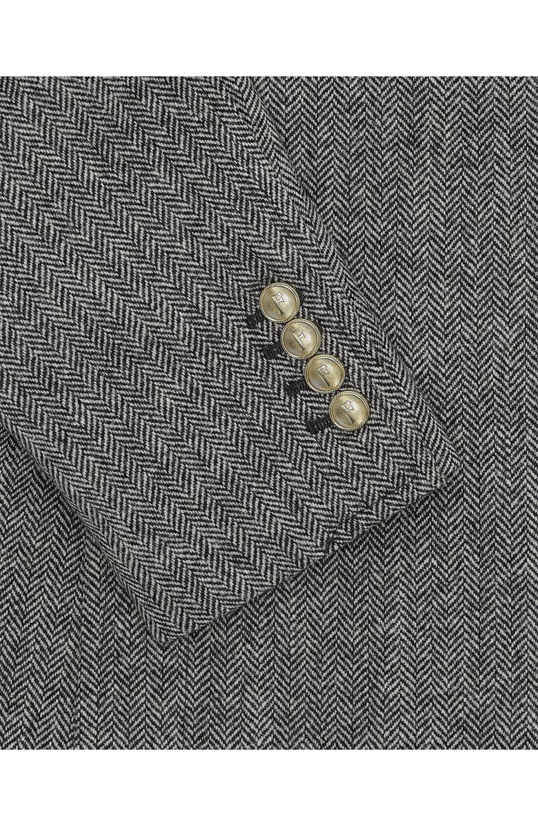 Fortela WTravel Classic Herringbone Double Breasted Blazer, Alternate, color, Multicolor