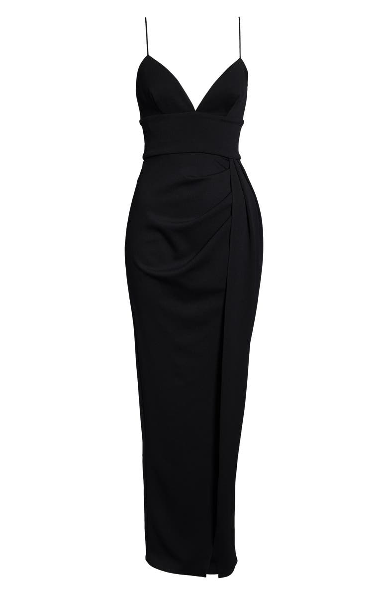 Katie May Reconcile Side Slit Column Gown, Alternate, color, 