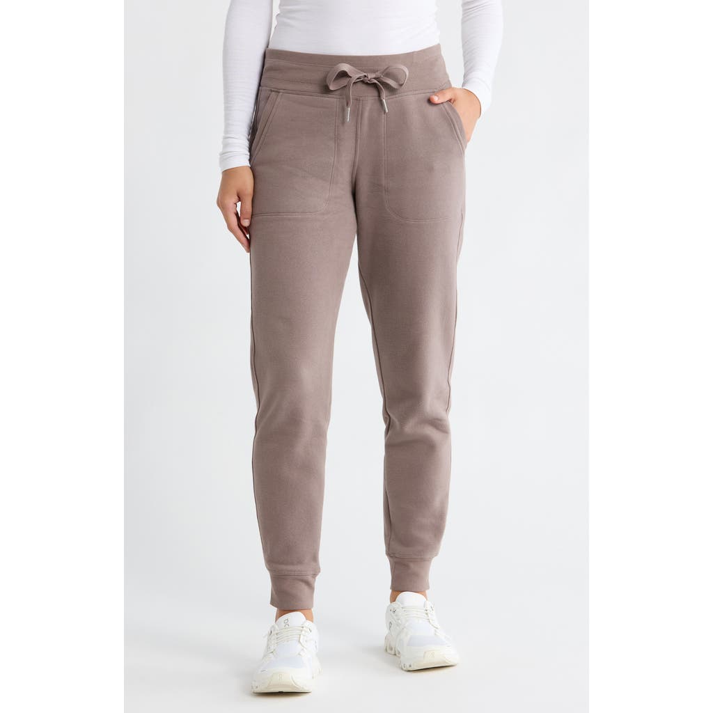 Calvin Klein Performance High Waist Relaxed Sweatpants In Brown