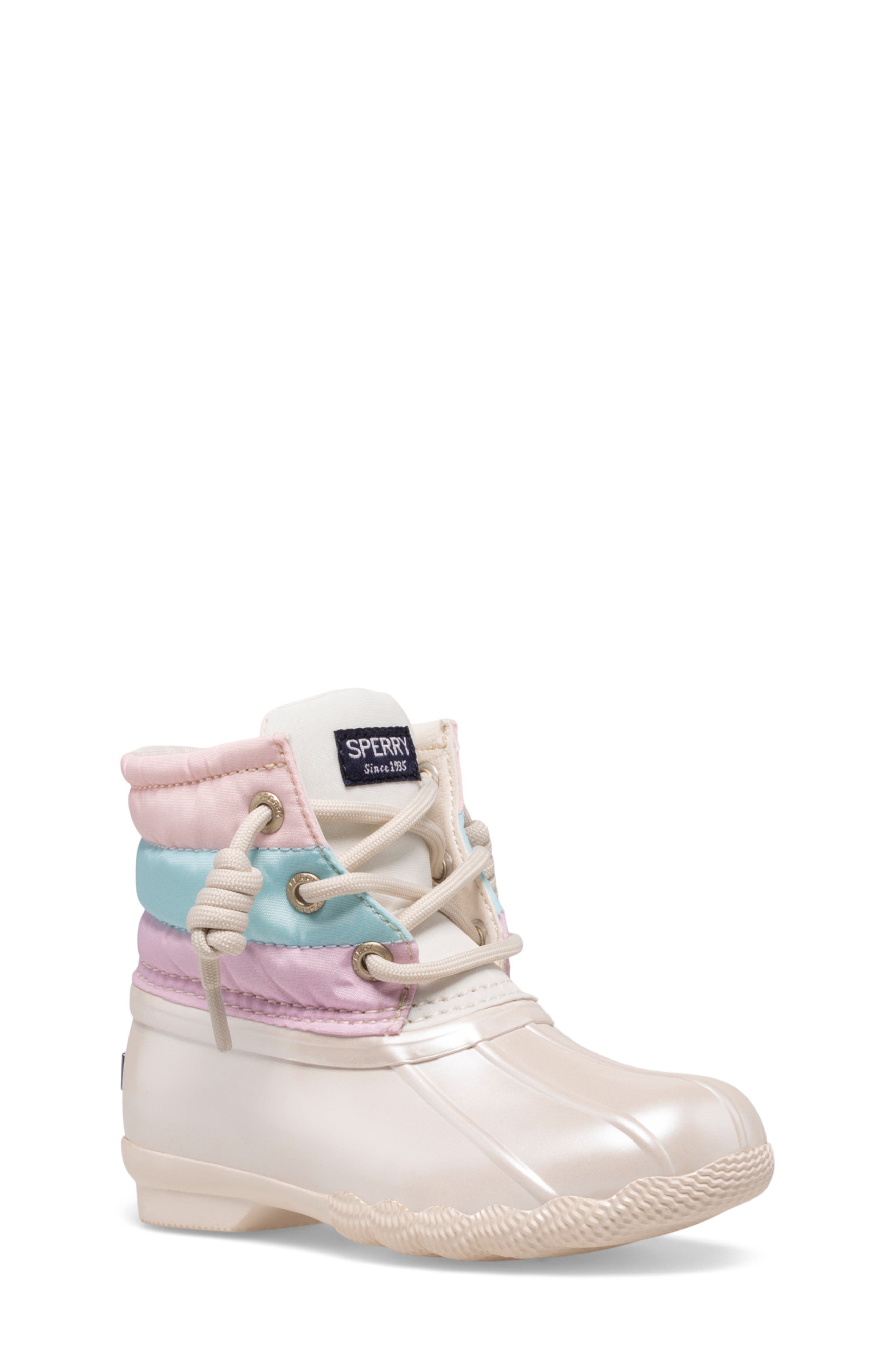 SPERRY TOP-SIDER<sup>®</sup> Saltwater Water Resistant Boot, Main, color, Pastel Multi