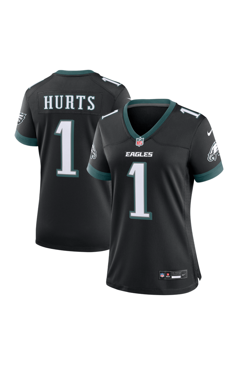 Nike Women's Nike Jalen Hurts Black Philadelphia Eagles Alternate Game Jersey, Main, color, Black