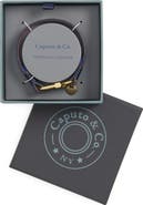 Caputo & Co. Men's Contrast Edge Leather Bracelet