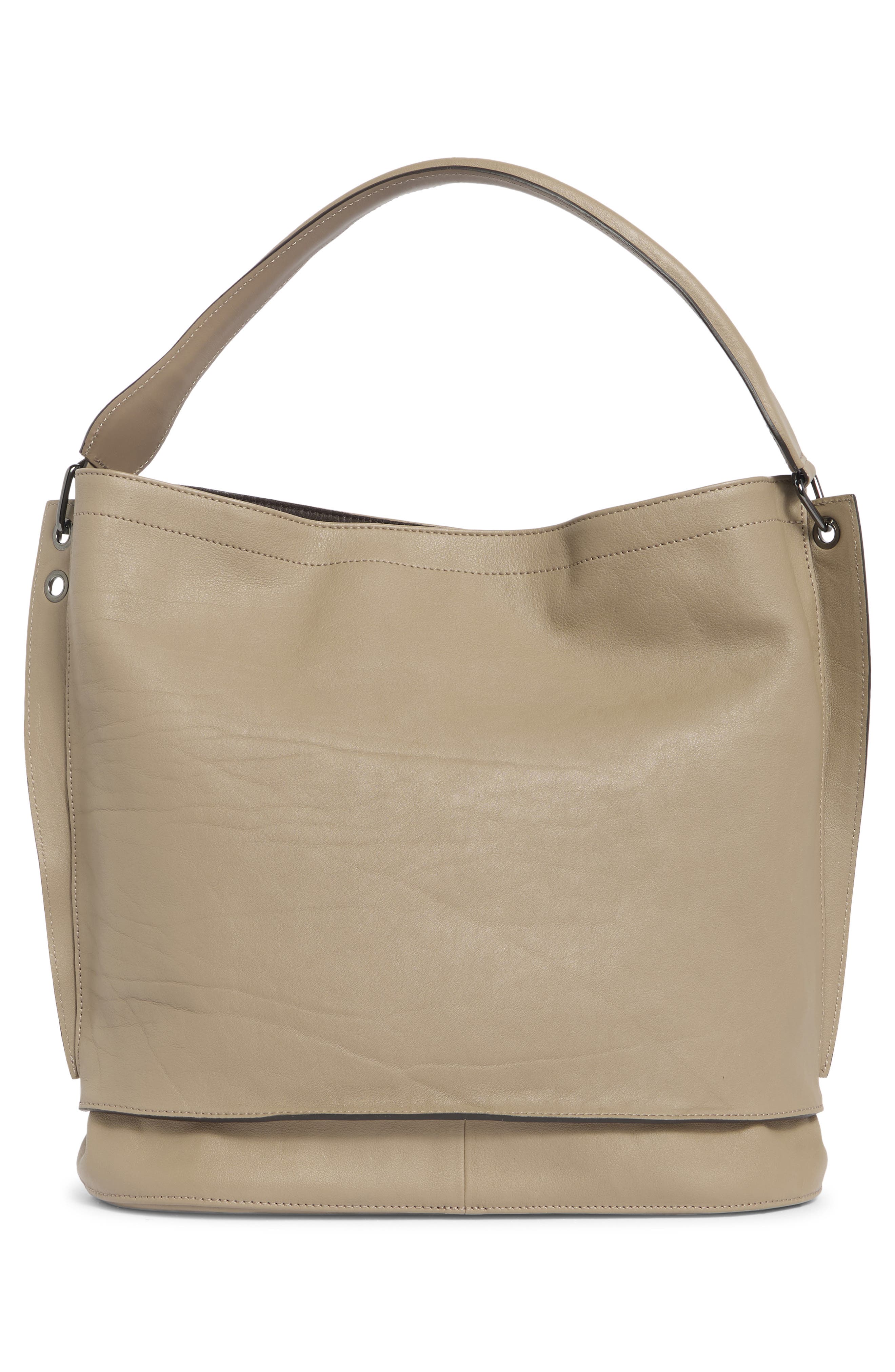 Longchamp 3D Leather Crossbody Hobo, Alternate, color, 